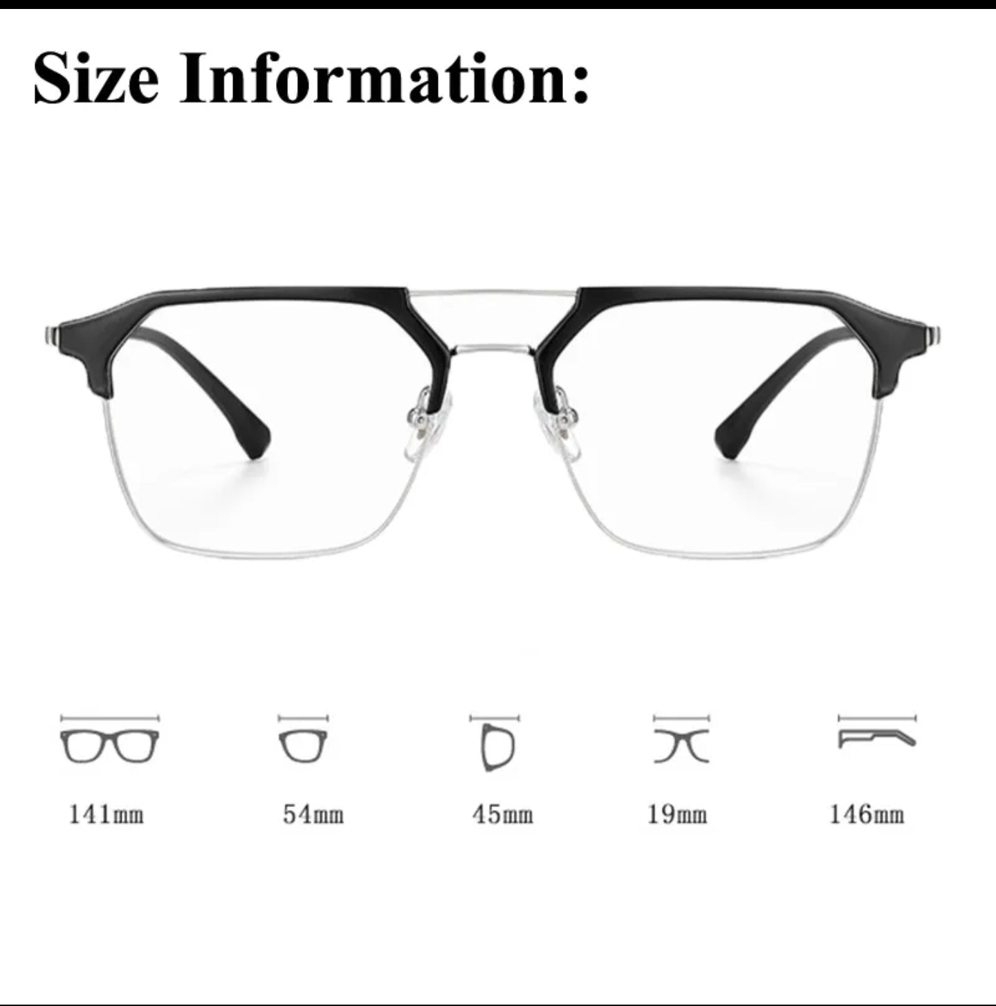 Occhiali da vista protezione luci blu mk012